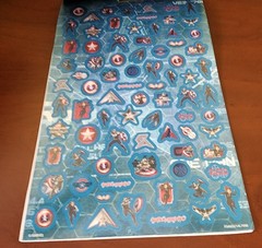 Captain America Sticker Book – Marvel – 5 Sheets (400 stickers) NEW