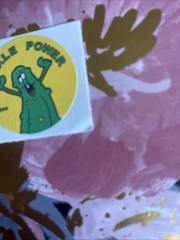 WW Small Scratch N Sniff Sticker Mod Pickle Power Dill Pickle Scented