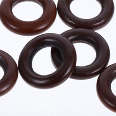 50Pcs Wooden Craft Connectors Coffee Color for Jewelry Making