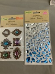 THE PAPER STUDIO / CRAFTERS SQUARE Adhesive Gems, Charms, Jewels, Photo, Signs