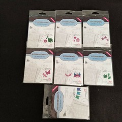 Scrapbook Adhesives: 3D Foam Various Asst Shapes: Sets / Lot of 7 Pkgs – New