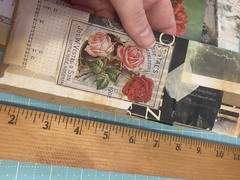 Unique Handmade Ephemera, Scrapbook,Junk Journal,tag,embellishment Mixed Media