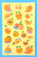 Orange Scented Scratch & Sniff Sticker Sheet