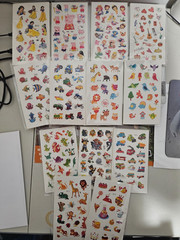 10 Pcs Stickers for Kids Toddler Animal Dino Car Butterfly Teacher Reward Toy