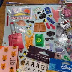 Scrapbooking Sticker & Stencil Lot EK Success Disney Jolee’s Fiskars Holiday