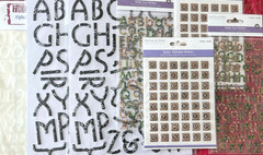 #310 – 7 PACKAGES ALPHABET LETTERS LARGE & MEDIUM FLAT & 3D STICKERS