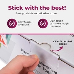 Clear Retail Package Seals 1.5″ Inch Round Circle Wafer Package Seals Sticker…