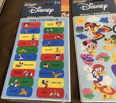 SANDYLION Stickers WILTON Treat Bags Disney Mickey Mouse And Friends NIP Lot 3