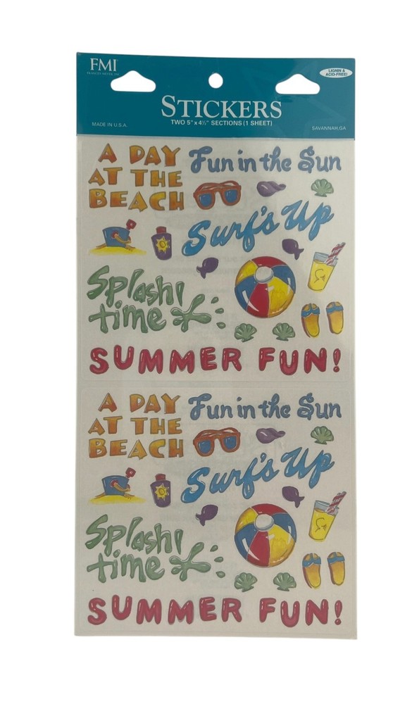 Frances Meyers Stickers You Choose Beach Ocean Summer Pool Sun First Haircut
