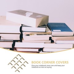 50Pcs Metal Book Corner Covers Durable Golden Iron Protection for Albums