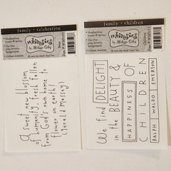 NEW Lot 14 BABY Transparencies Vellum Words Phrase Verse O’Scrap Whimsies -Z