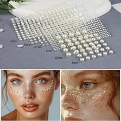 1982 Pcs Self-Adhesive Pearl Stickers, Multiple Sizes, Decorative Pearl Gems …
