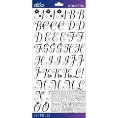 Sticko Alphabet Stickers Black Dorchester Medium