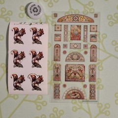 Vintage Modern Stickii Club Flowers Cottage core Junk Journal Sticker Sheet Lot