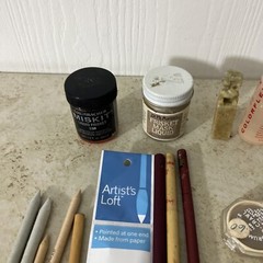 Misc Art Supplies Lot. Brushes, Tools, Etc Asian