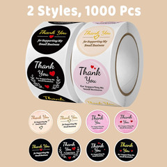 Thank You Stickers,Thank You Stickers Small Business,for Multiple Occasions(1000