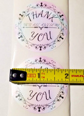 10 piece, 2″ inch Thank you Decals Seals Labels Craft Stickers.