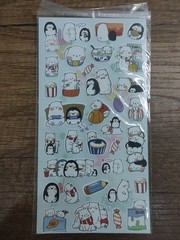 Polar Bear Penguin Stickers Cards Envelope Gift Box DIY Album Stationery