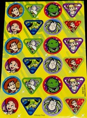 DISNEY TOY STORY✨24✨STICKERS✨💙🧡💚💜✨6” x 4”✨1”each one✨VERY CUTE✨AWESOME💫