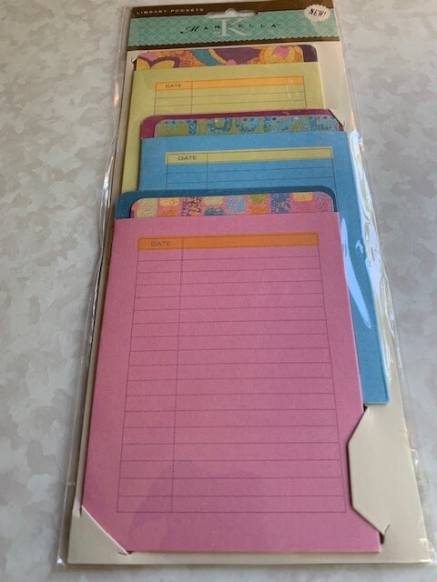 K&COMPANY MARCELLA BY K LIBRARY POCKETS COLORFUL POCKETS 6PCS