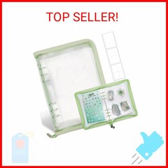 Ruatu Sticker Storage Organizer Binder A5 Sticker Book Collecting Album Reusable