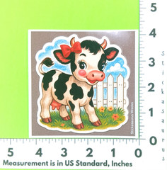 Cute Cow Large Sticker