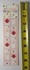 Vintage Mrs. Grossman’s Stickers Love Letters Valentines 3 Sheets Sealed 90s