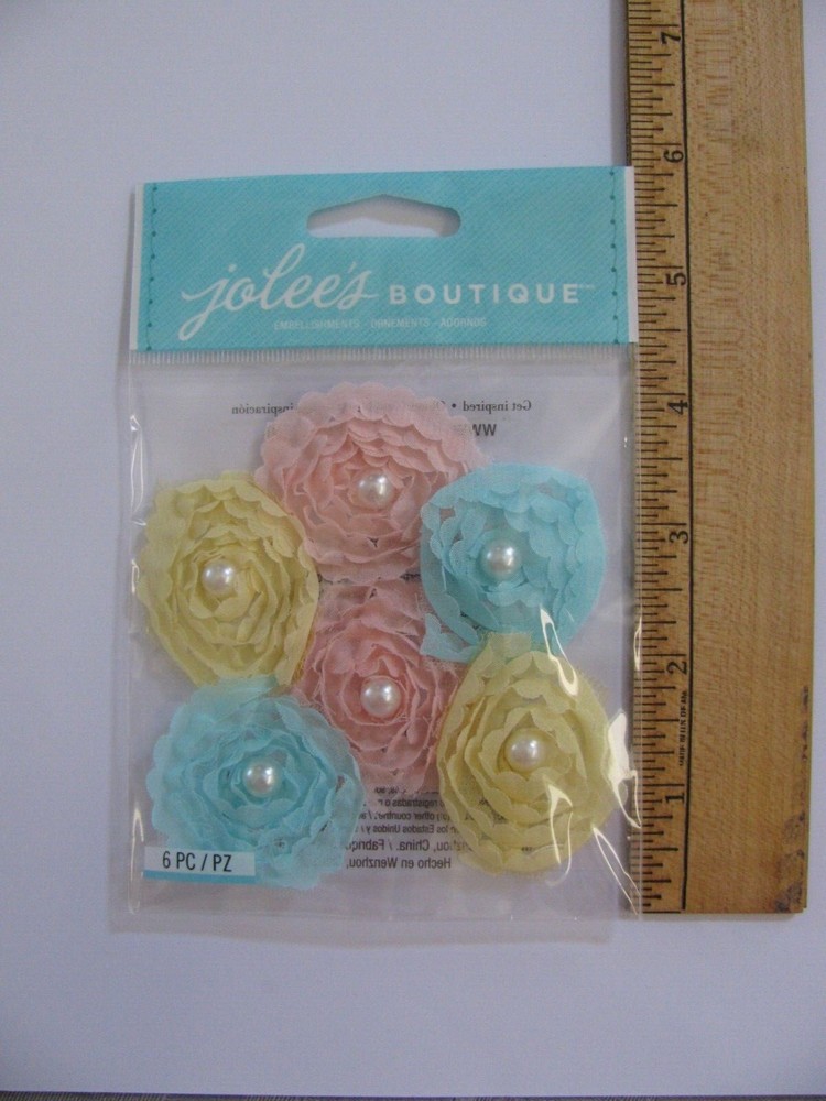Jolee’s Boutique PASTEL MIX SMALL FLORALS 6 Pieces NIP