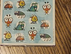 Vintage Hallmark Animal Bugs Duck Frog Insect Sticker Pack New 4 Sheets