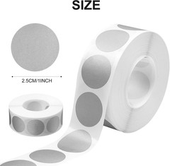 Scratch off Sticker 1Inch round Silver 1000PCS /Roll Scratch off Label