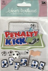 NEW! Lot of 4 Different Jolee’s SOCCER Goal Theme stickers Fast Fair Shipping!