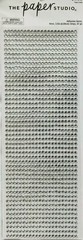 GEMS Gemstones Clear Silver Rhinestones Bling Adhesive Paper Studio Strips
