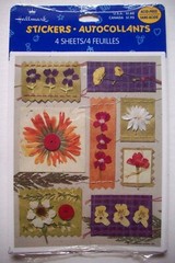 Hallmark Pressed dried Flowers Stickers unopen package of 4 sheets