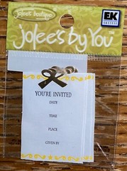 RARE JOLEES Mini INVITATION You’re Invited Wedding Baby Shower Birthday Party 3D