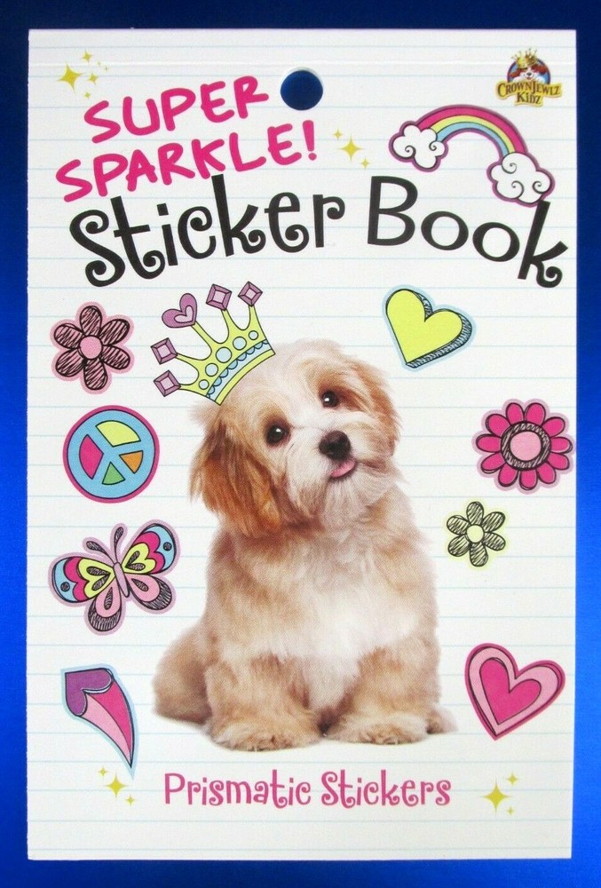 Crown Jewlz Dogs, Peace & Love Prismatic Mini Sticker Book