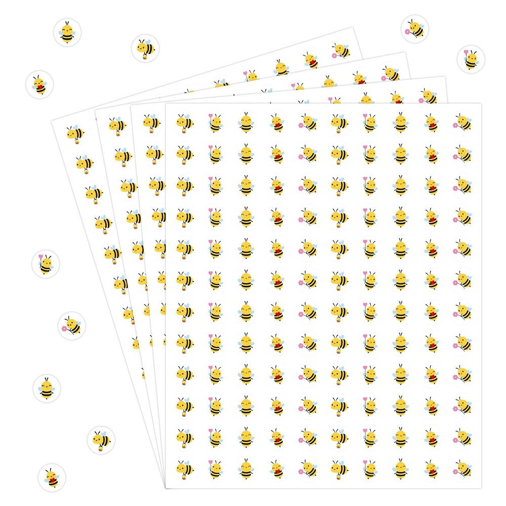 3000 Pcs Bee Stickers Bumble Bee Decals Self-Adhesive Stickers for Boys Girls…