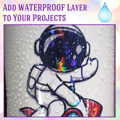 A4 25 Mixed Holographic Sticker Paper Clear Self-Adhesive Laminating Overlay