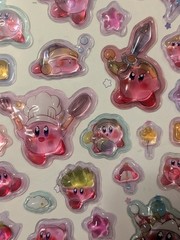 Set Of Two Brand New Kirby 3D Glass Bubble Sticker Sheets