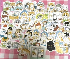 Mofusand, #1, 40 pcs, stickers, SANRIO collaboration, Japanese Character, Cat