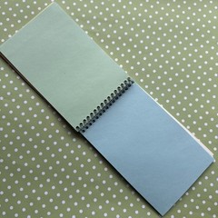 Vintage 80s 90s Hambly Notepad Studios Music Note Mirror Foil mini notebook