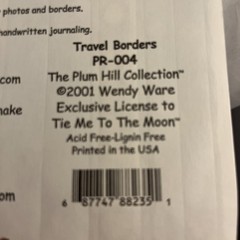 Stickers Tie Me To The Moon Sticker Fun “ Art With Heart” Travel Borders Themed