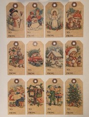 Christmas Junk Journal Ephemera Embellishments Pages Scrapbooking Antique 20+pgs