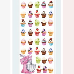 Violette Stickers – Cupcakes – 2 Mini Cupcake Sticker Sheets – Scrapbooks Crafts