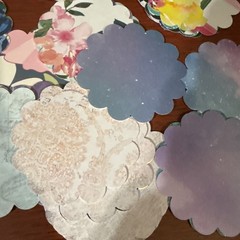 SCALLOPED CIRCLE DIE CUT PUNCHED For Crafting ￼