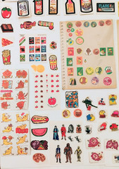 Vintage 1980s Stickers Lot With Mello Smellos Sticker Album Scratch & Sniff