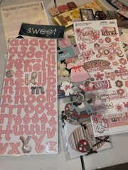 Baby Girl Scrapbooking Embellishments Lot Stickers Paper Crafts Mixed Media