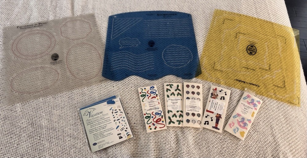 Creative Memories Scrapbooking Stickers And Stencil Lot