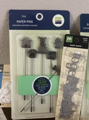 Scrapbook Card Making Embellishment Lot Pins Letters Stickers Buttons More