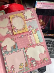 📓 KAWAII STATIONERY NOTEBOOK SET HELLO KITTY MY MELODY KUROMI Cinnamoroll 📓