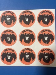 Trend Enterprises 1970’s Swooper Bat Halloween Matte Scratch and Sniff Stickers